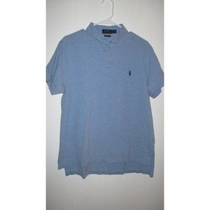 Light Blue Mens Polo Ralph Lauren Blue Pony Size XL